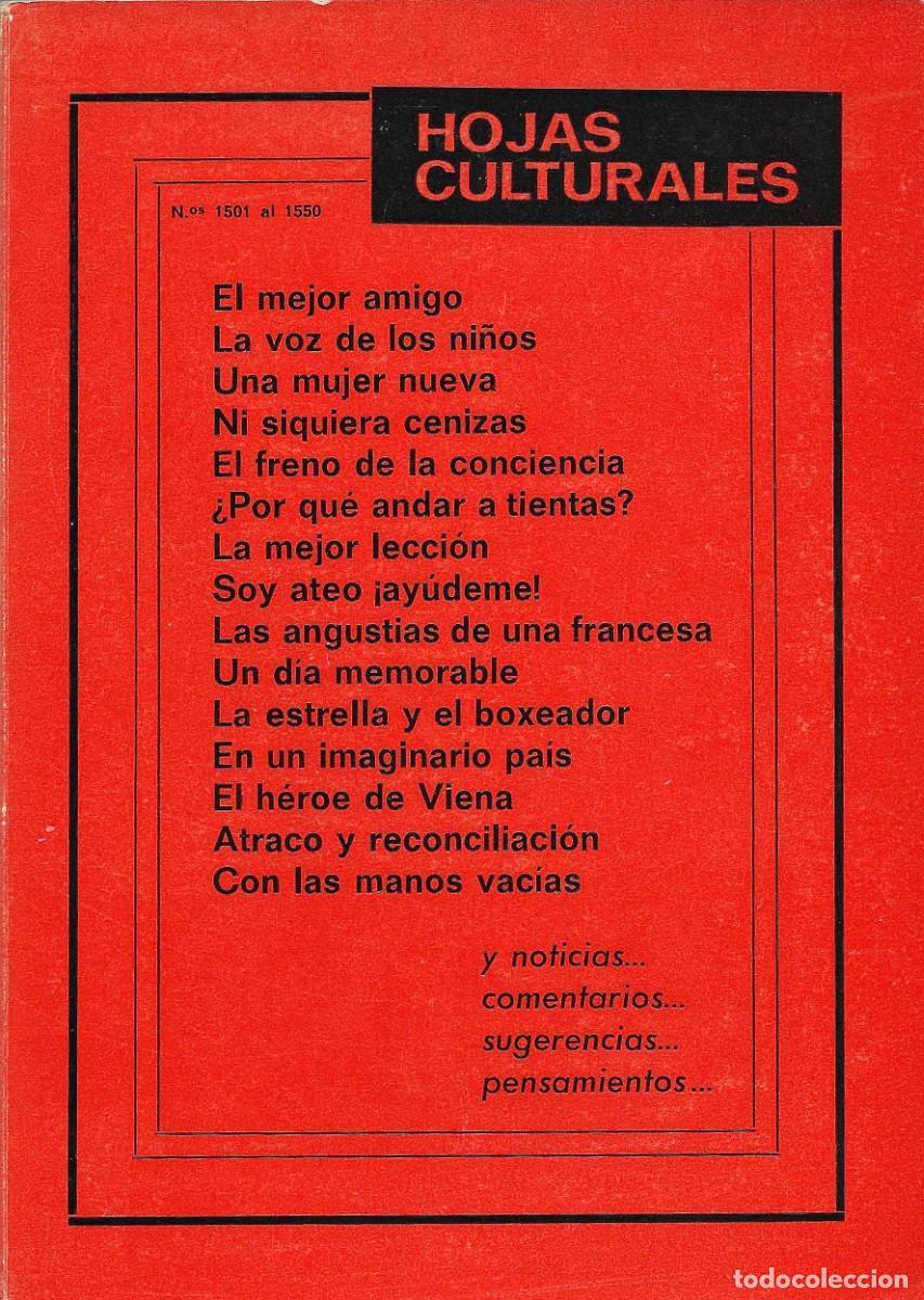 Libros de segunda mano: Religi&oacute;n. Hojas Culturales. N&uacute;meros del 1501 al 1550.