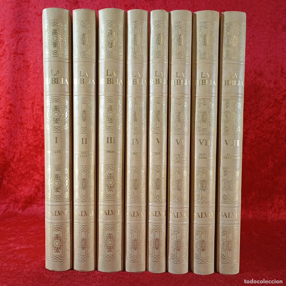 Libros de segunda mano: LA BIBLIA - SALVAT EDITORES - COLECCI&Oacute;N 8 TOMOS: N&ordm; DEL I AL VIII - VER FOTOS / 1211