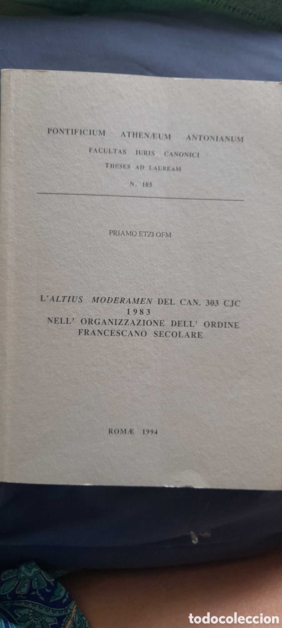 Libros de segunda mano: L'altius moderanen del can. 303 CJC 1983. Pontificium Athenaeum Antonianum