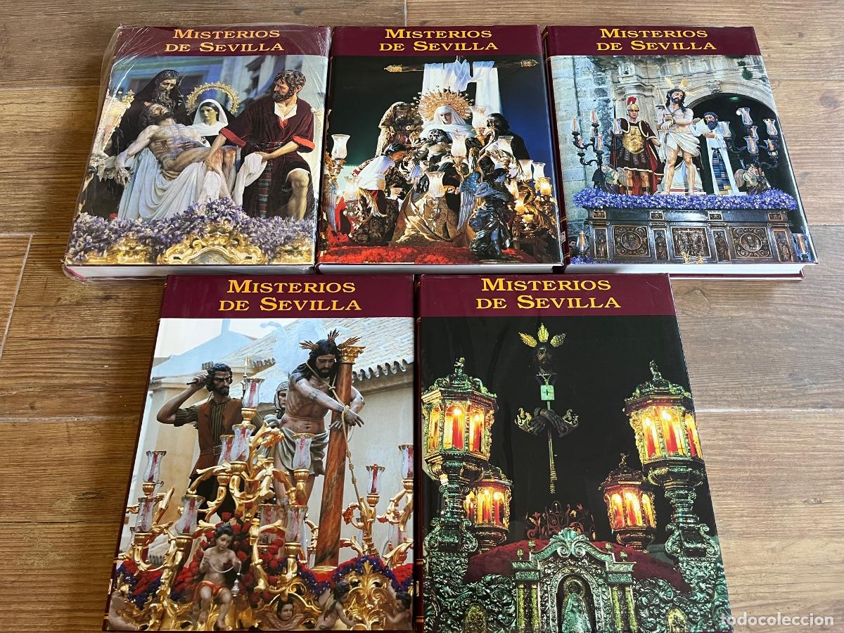 Libros de segunda mano: Colecci&oacute;n completa de 5 tomos MISTERIOS DE SEVILLA. Editado por Ediciones Tartessos para ABC.