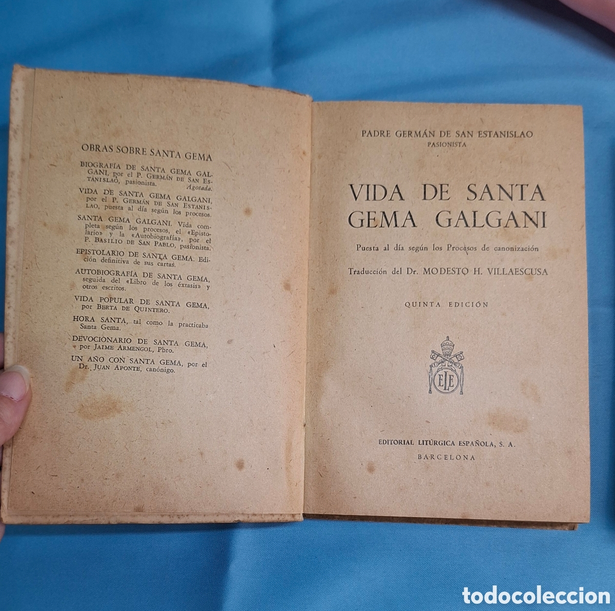 Libros de segunda mano: Dos libros religiosos antiguos - Foto 8