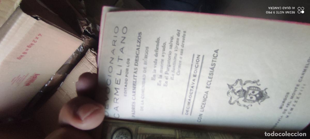 Libros de segunda mano: Devocionario Carmelitano Padres Carmelitas Descalzos Burgos