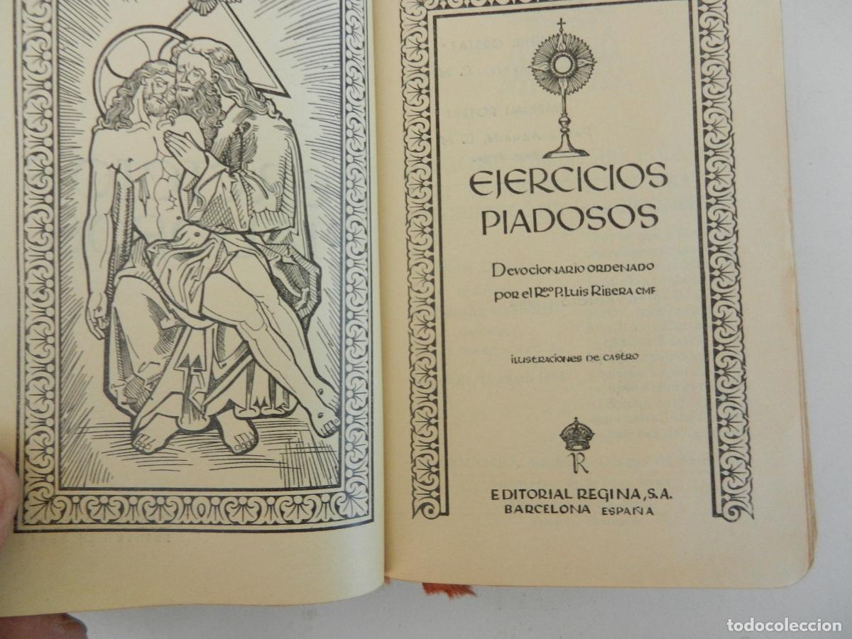 Libros de segunda mano: EJERCICIOS PIADOSOS - DEVOCIONARIO ORDENADO - P. LUIS RIBERA - EDITORIAL REGINA 1956.