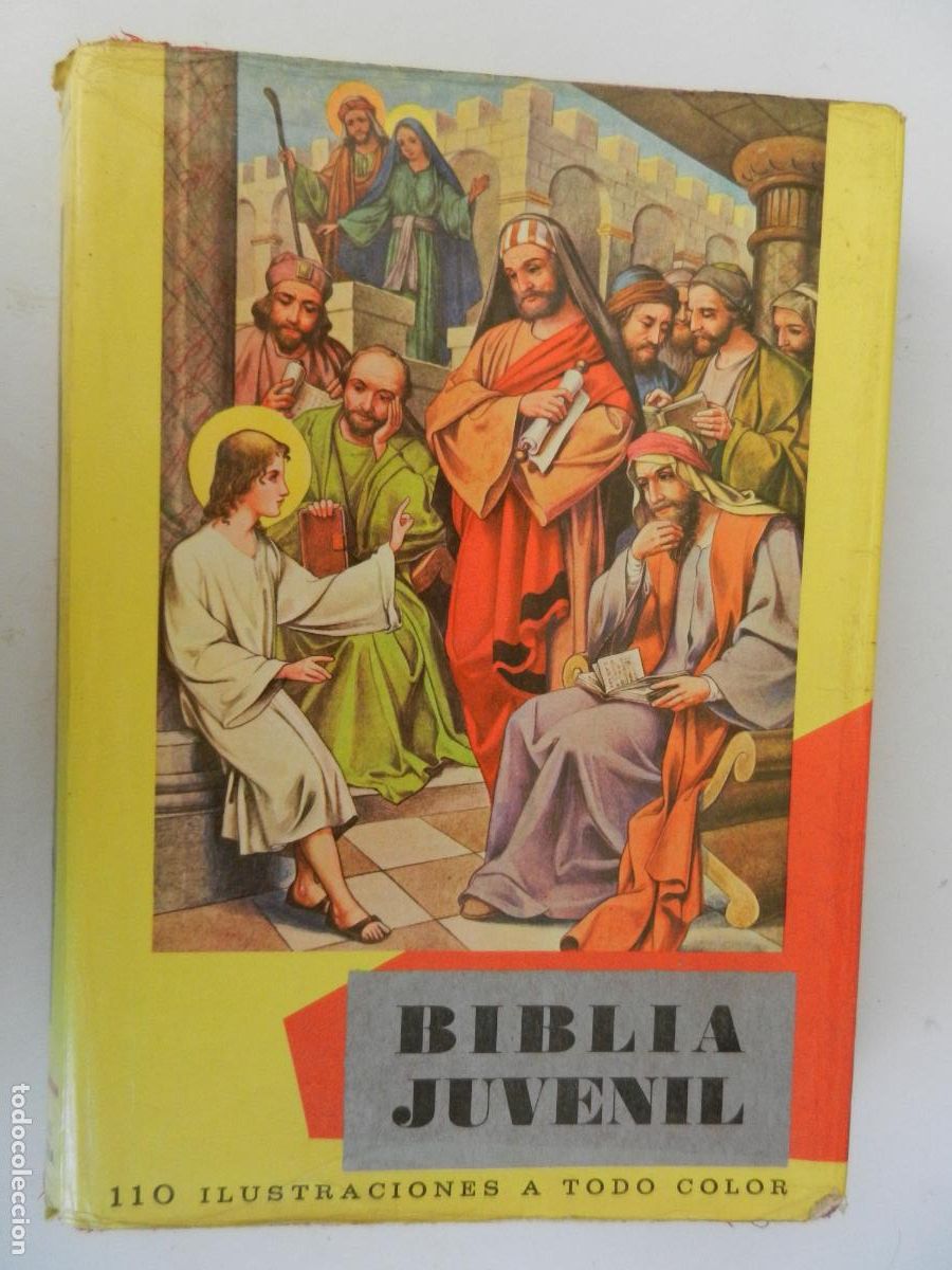 Libros de segunda mano: BIBLIA JUVENIL - MARY THEOLA - ILUSTRADA - ALFREDO ORTELLS FERRIZ 1970.