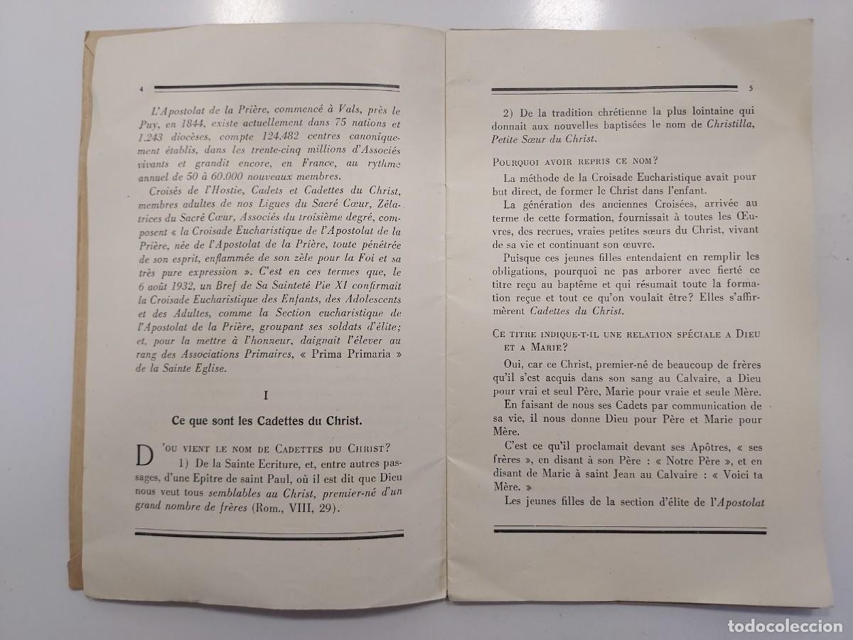 Libros de segunda mano: CODE DE VIE DE LA CADETTE DU CHRIST. 1938 (C&oacute;digo de vida de la cadete de Cristo) - Foto 10