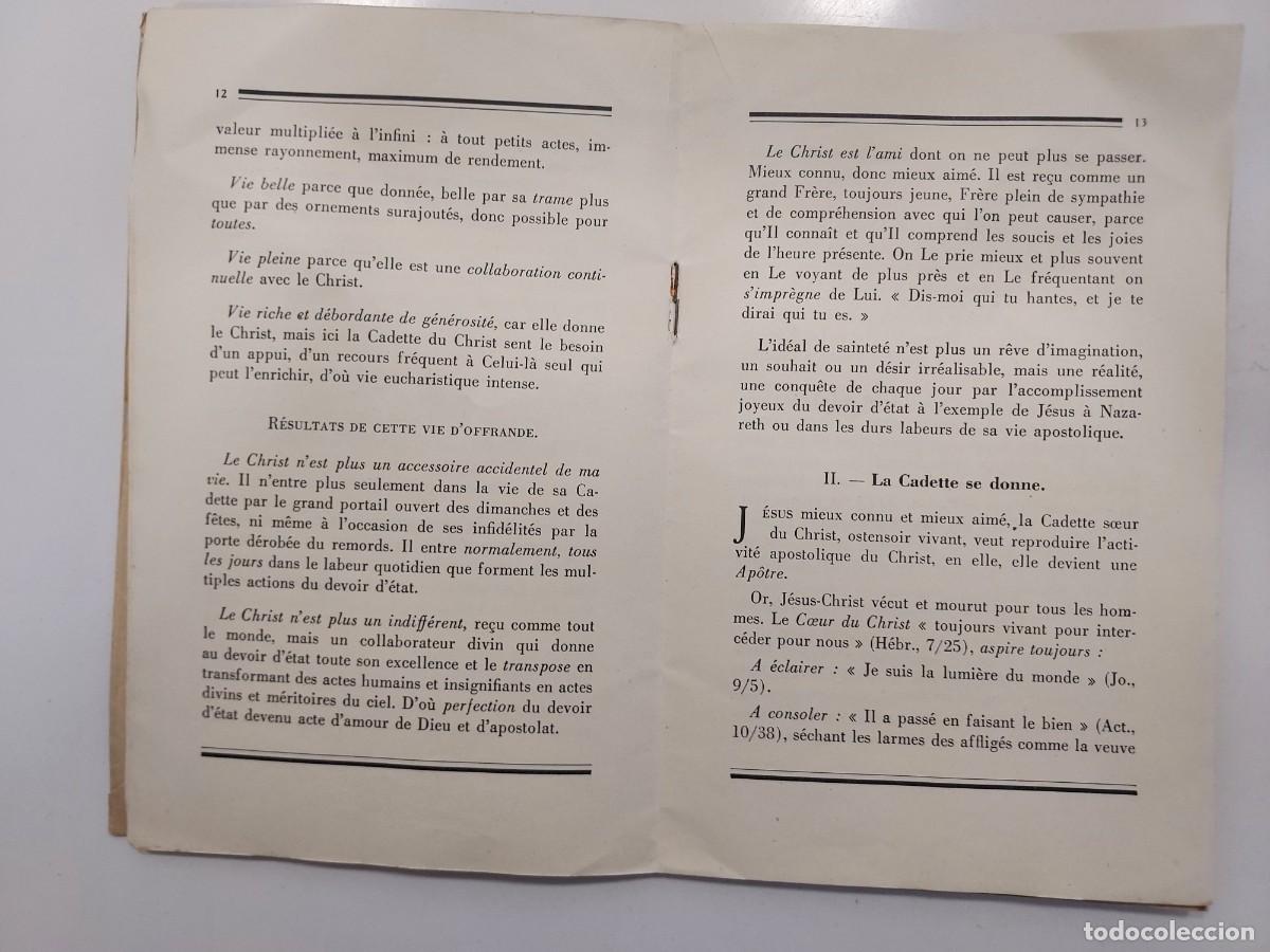 Libros de segunda mano: CODE DE VIE DE LA CADETTE DU CHRIST. 1938 (C&oacute;digo de vida de la cadete de Cristo) - Foto 11