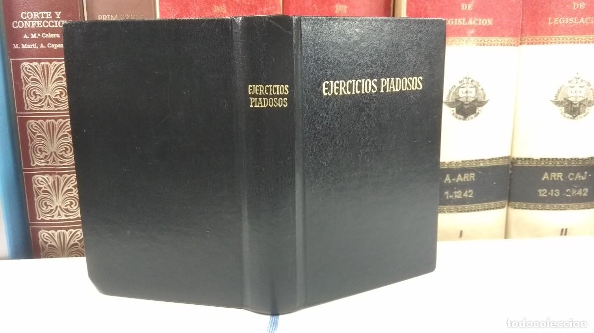 Libros de segunda mano: EJERCICIOS PIADOSOS. Devocionario ordenado por el Rdo. P. Luis Ribera. En letra gorda (grande).