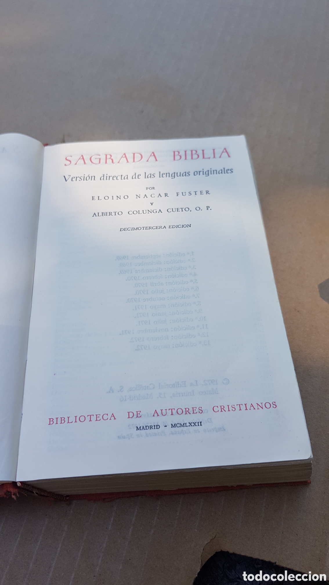 Libros de segunda mano: la Sagrada Biblia B.A.C - Foto 3