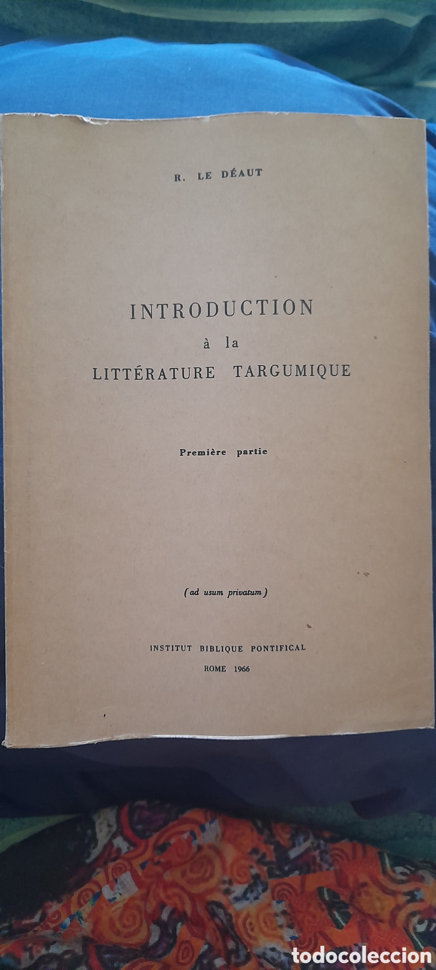 Libros de segunda mano: Introduction a la literature targumique. R. Le Deaut