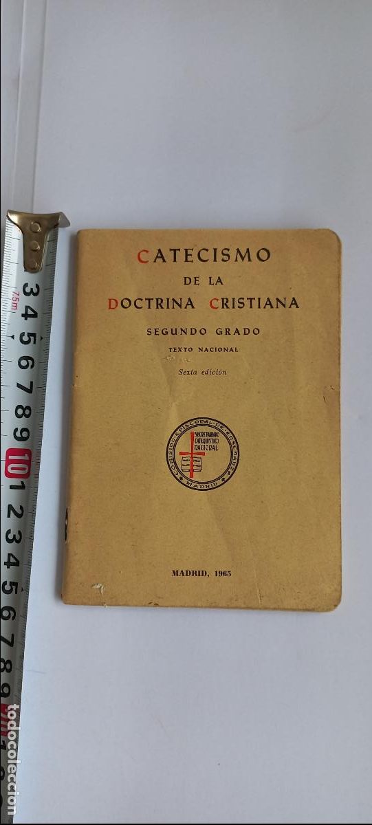 Libros de segunda mano: Catecismo de la doctrina cristiana segundo grado. Texto Nacional. 1965. Secretariado Catequistico.