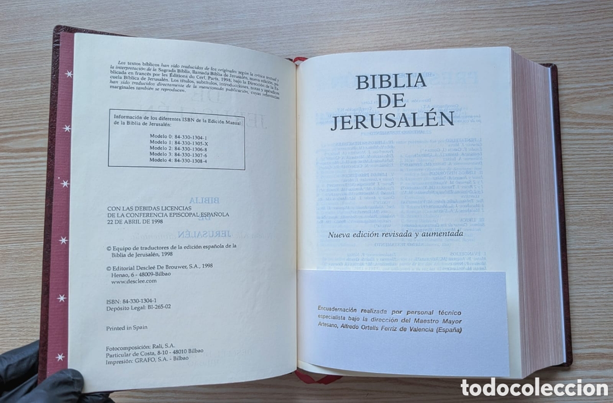 Libros de segunda mano: Biblia de Jerusal&eacute;n (con caja original) - Foto 4
