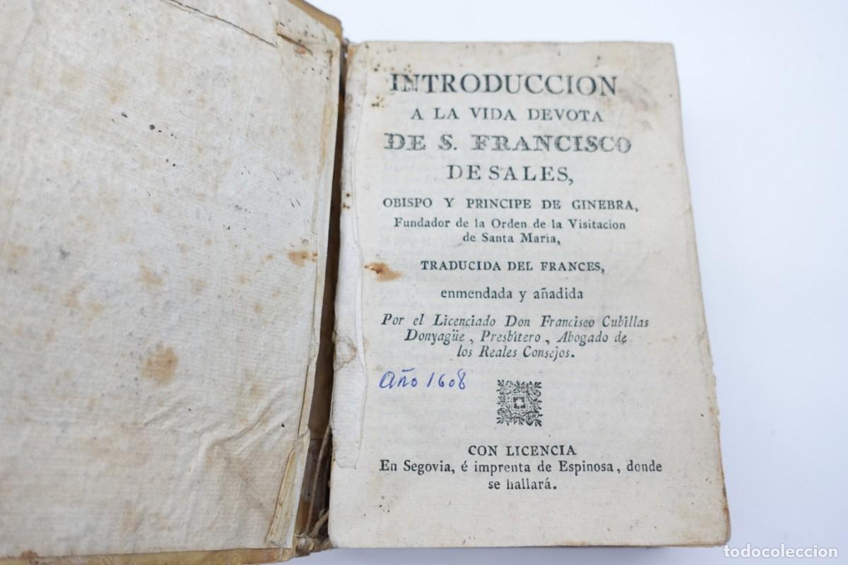 Libri di seconda mano: LIBRO INTRODUCCI&Oacute;N A LA VIDA DEVOTA DE S. FRANCISCO DE SALES - SEGOVIA ESPINOSA