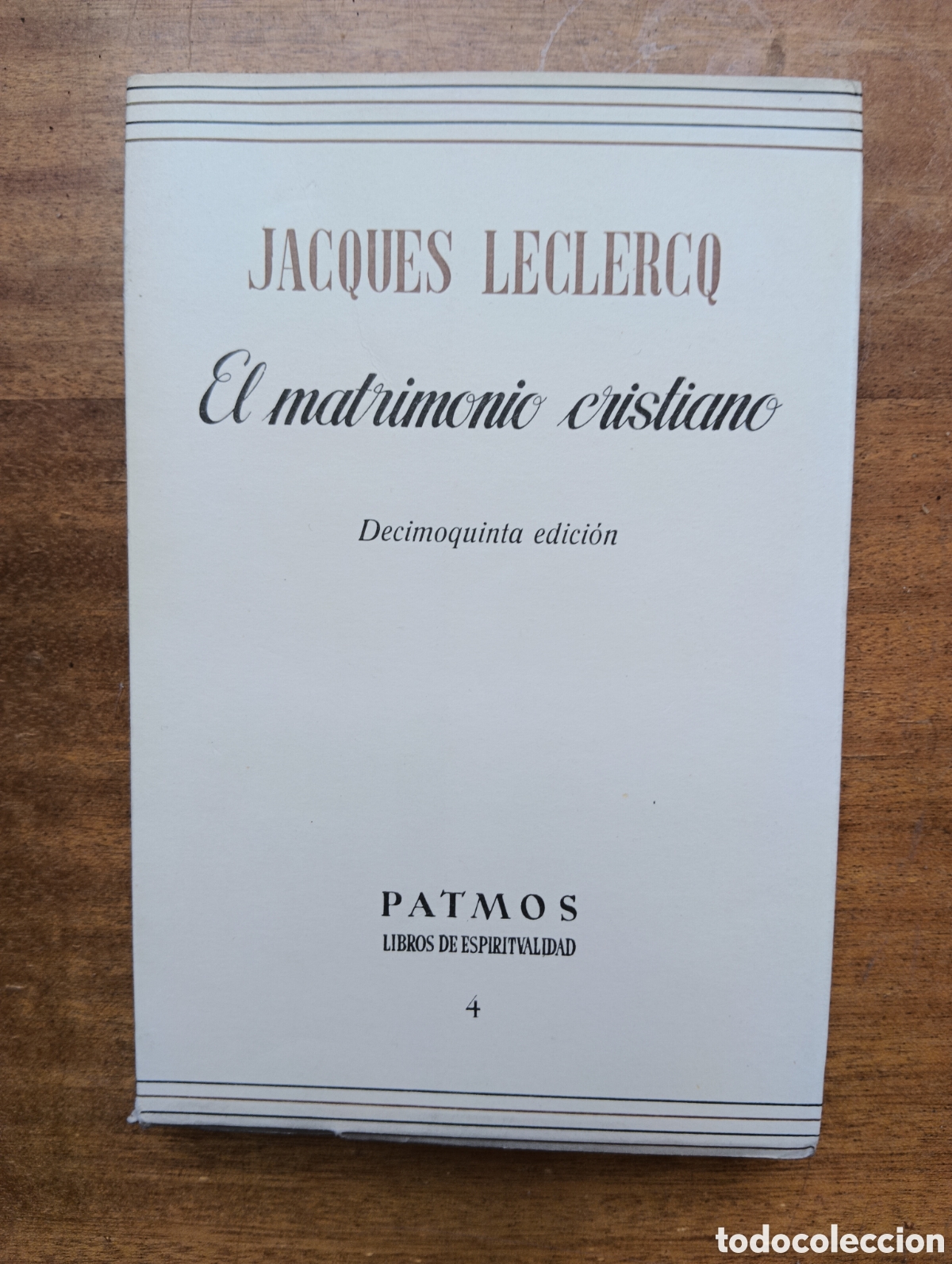Libros de segunda mano: El matrimonio cristiano, Jacques Leclercq