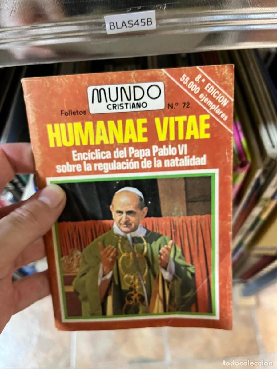 Libros de segunda mano: BLAS45B Humanae Vitae Enc&iacute;clica del Papa Pablo VI Mundo Cristiano