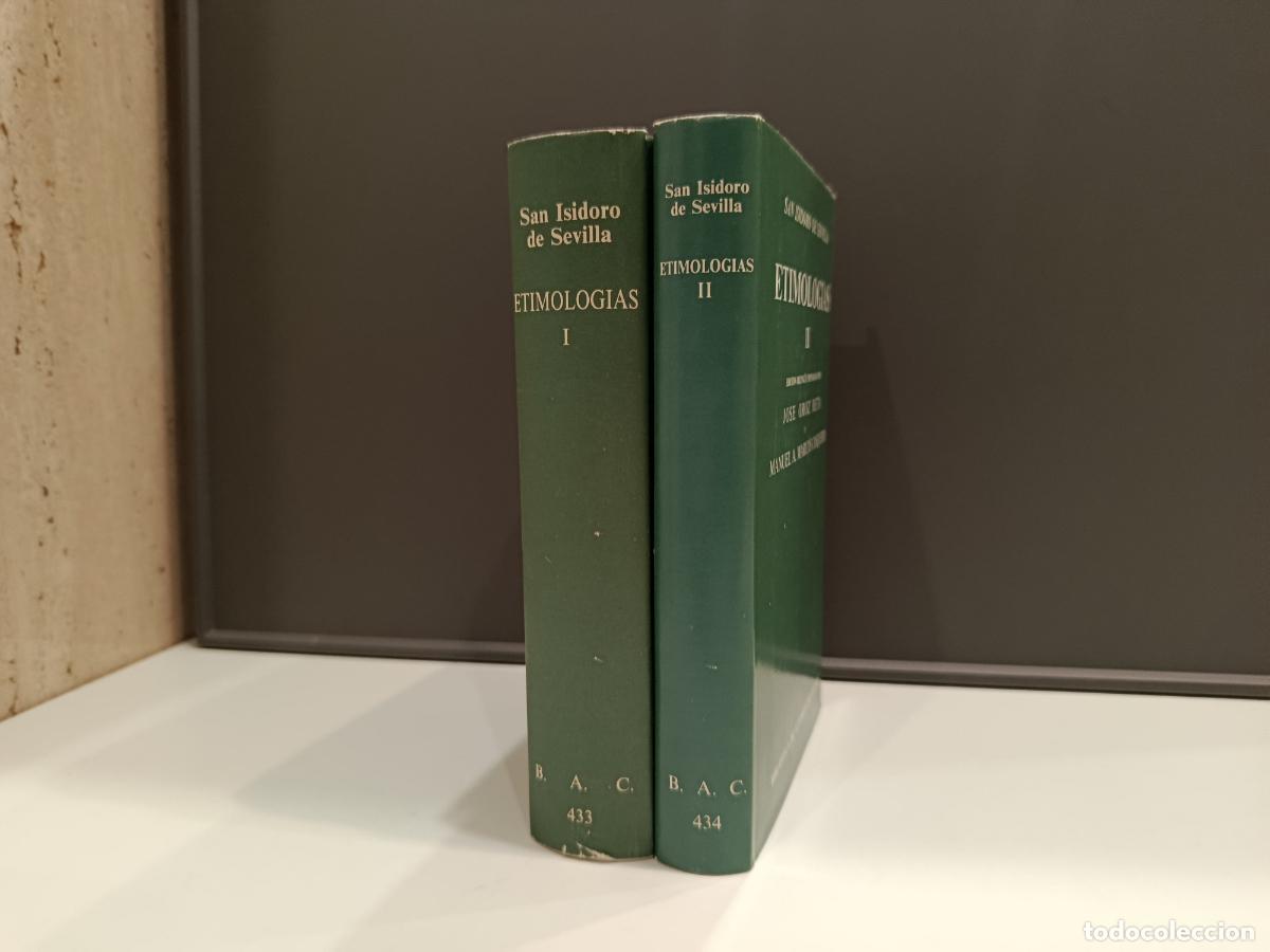 Libros de segunda mano: ETIMOLOGIAS - SAN ISIDORO DE SEVILLA - B.A.C. BAC 1982 - BIBL. AUTORES CRISTIANOS -2 TOM.-COMO NUEVO