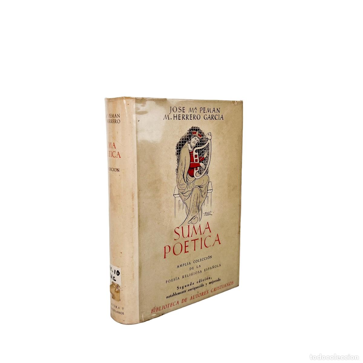 Libros de segunda mano: Suma Po&eacute;tica, Jose M&ordf; Peman, M. Herrero Garc&iacute;a