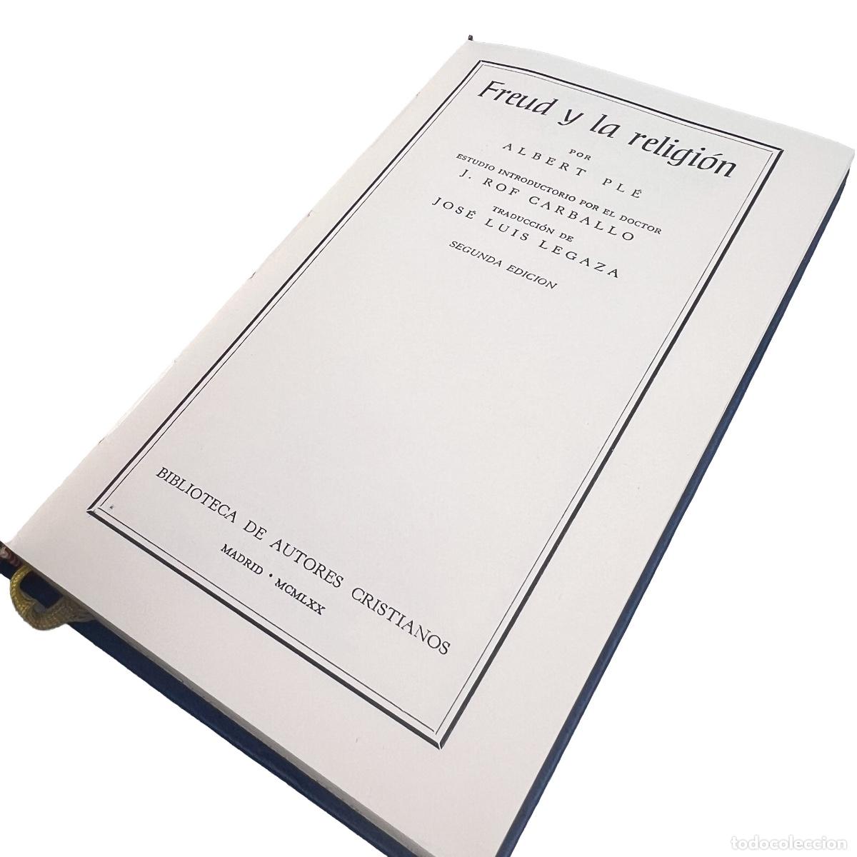 Libros de segunda mano: Freud y la Religi&oacute;n, Alberto Pl&eacute; - Foto 3
