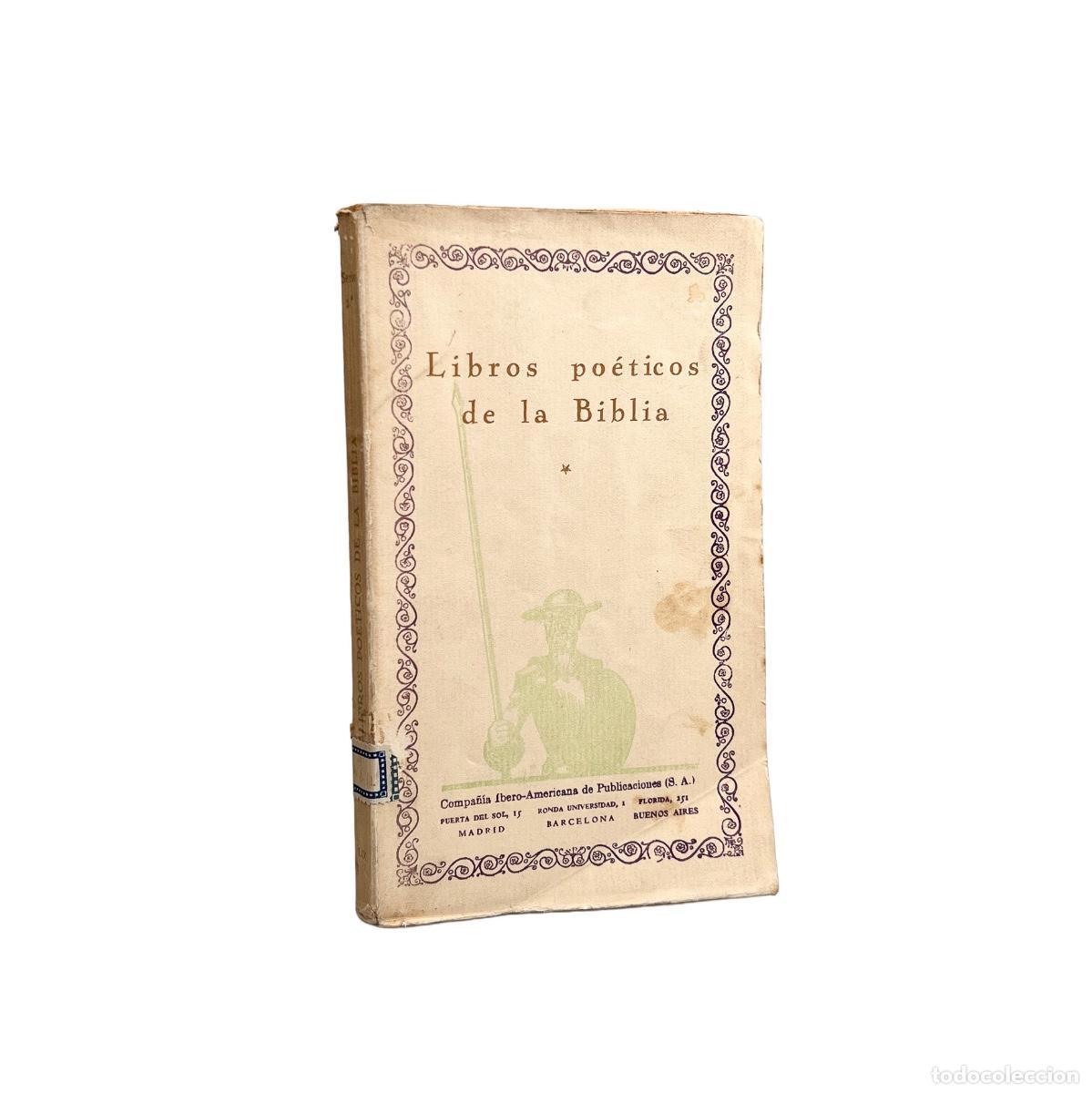 Libros de segunda mano: Libros Po&eacute;ticos de la Biblia