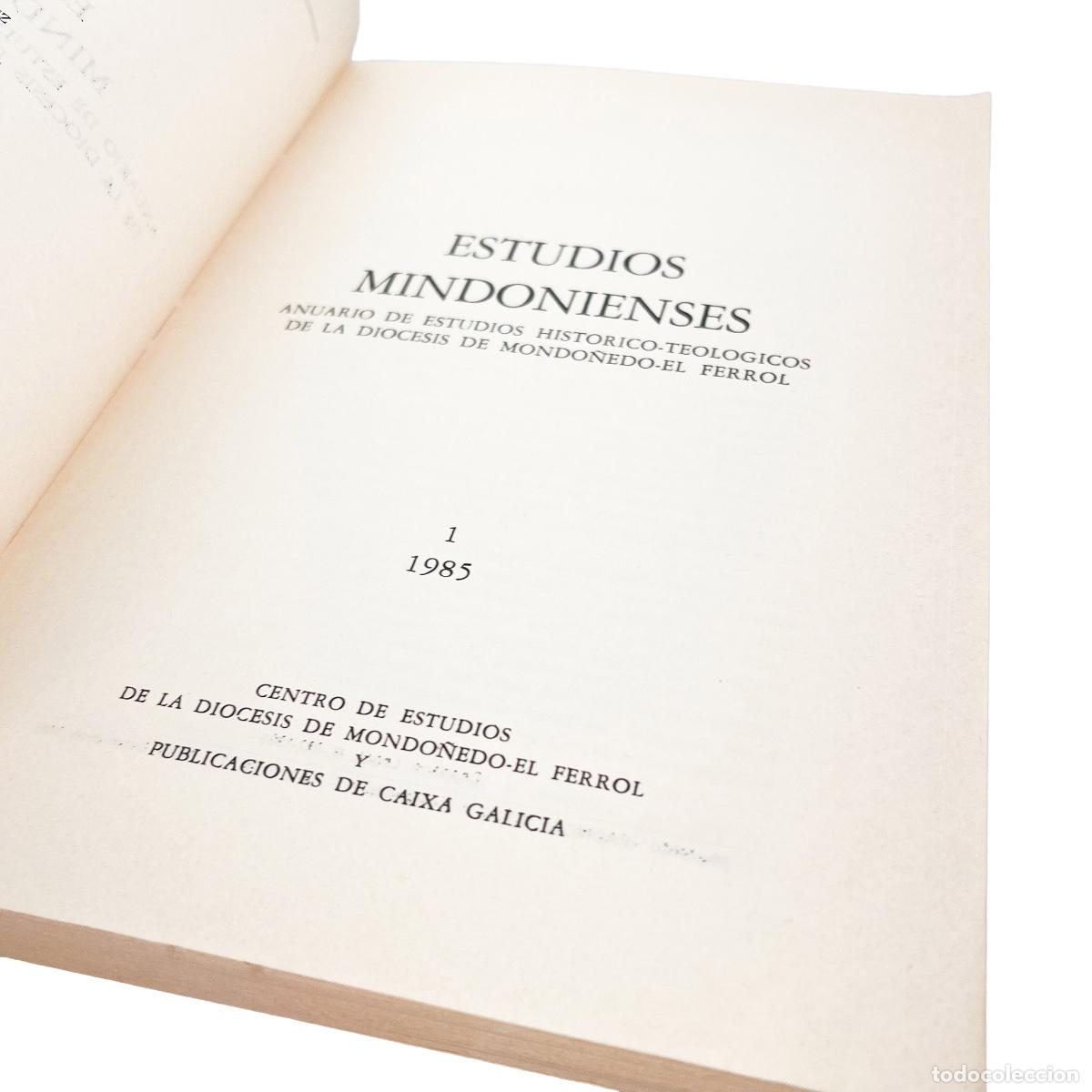 Libros de segunda mano: Estudios Mindonienses 1 1985 - Foto 4