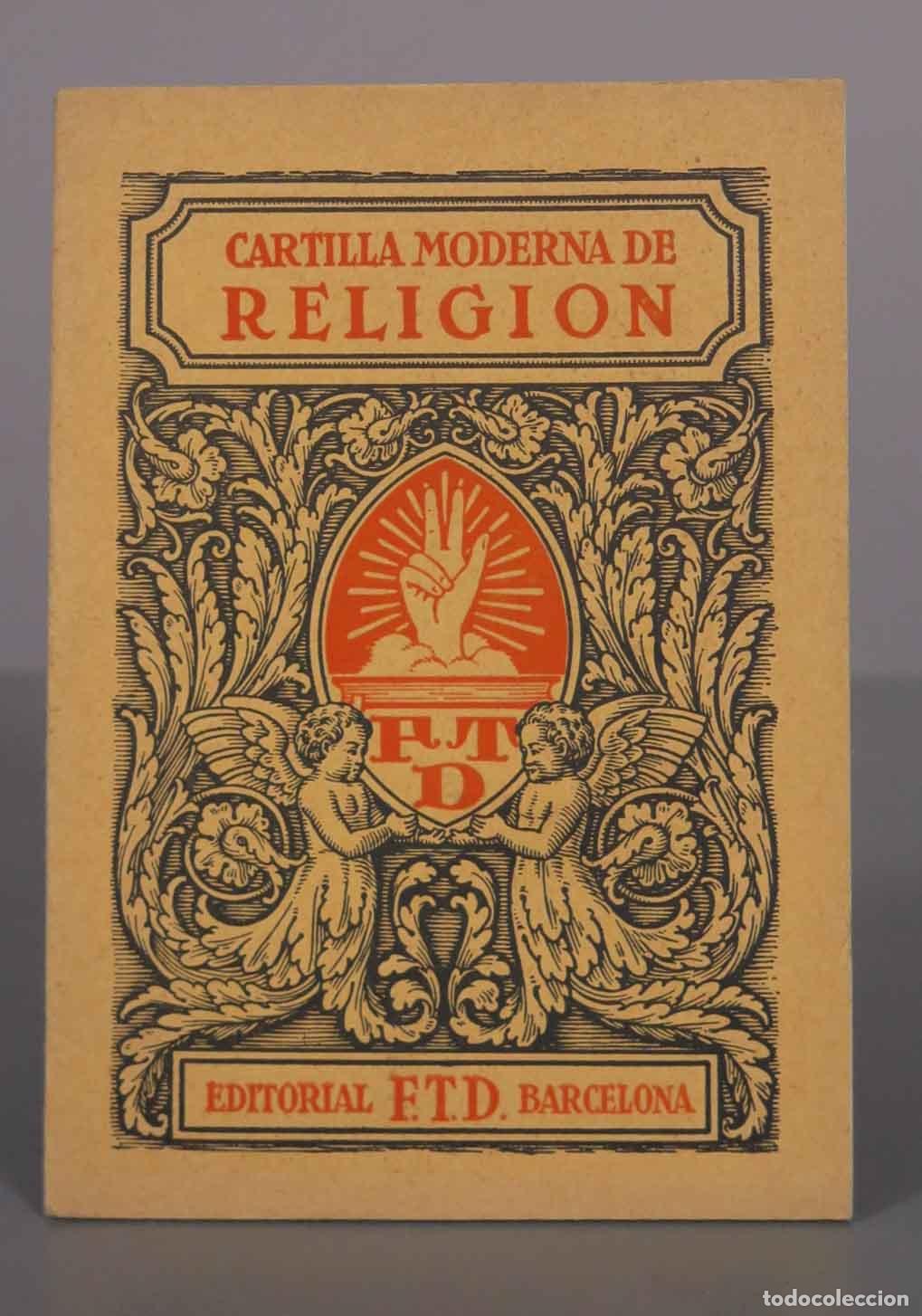 Libros de segunda mano: Cartilla moderna de religi&oacute;n - Editorial F.T.D.