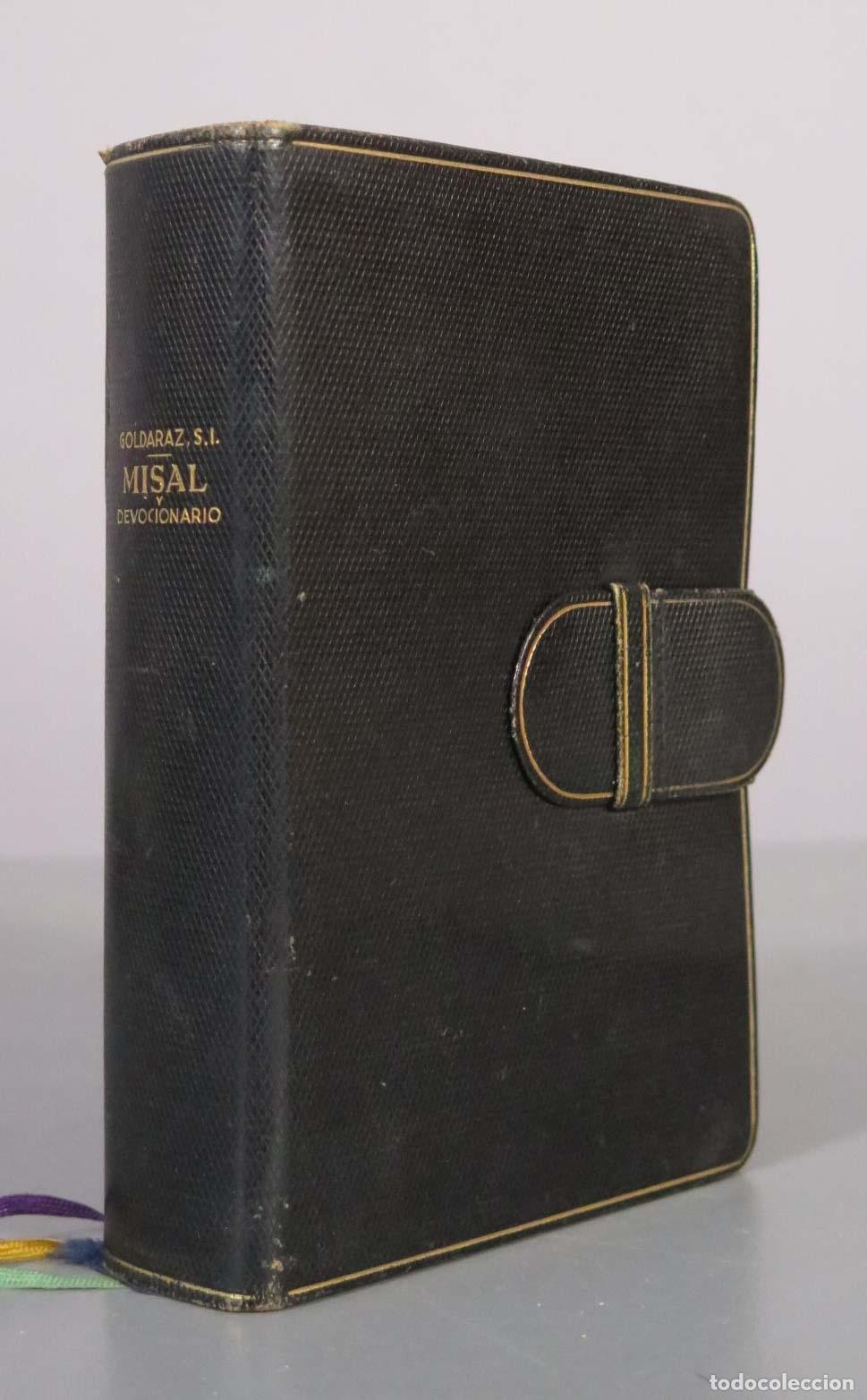 Libros de segunda mano: Misal Latino Castellano y Devocionario - Carlos G. Goldaraz S.I. - Editorial Orbe Hispano 1956