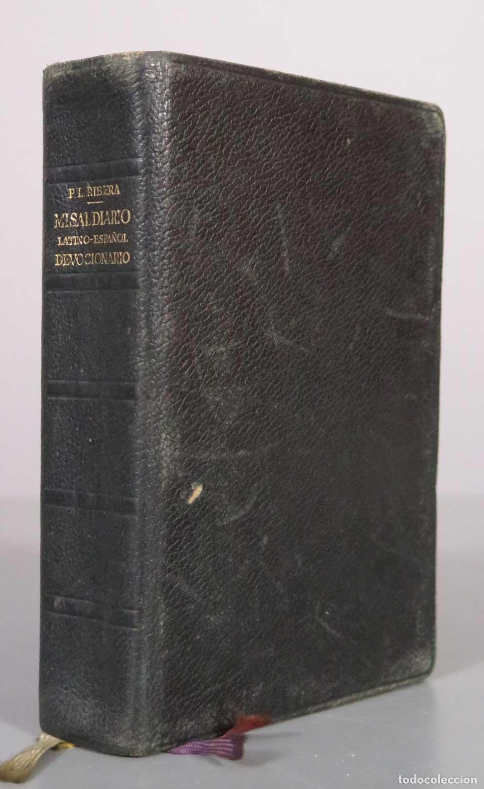 Libros de segunda mano: Misal Diario latino-espa&ntilde;ol y Devocionario - Luis Ribera - Editorial Regina 1953
