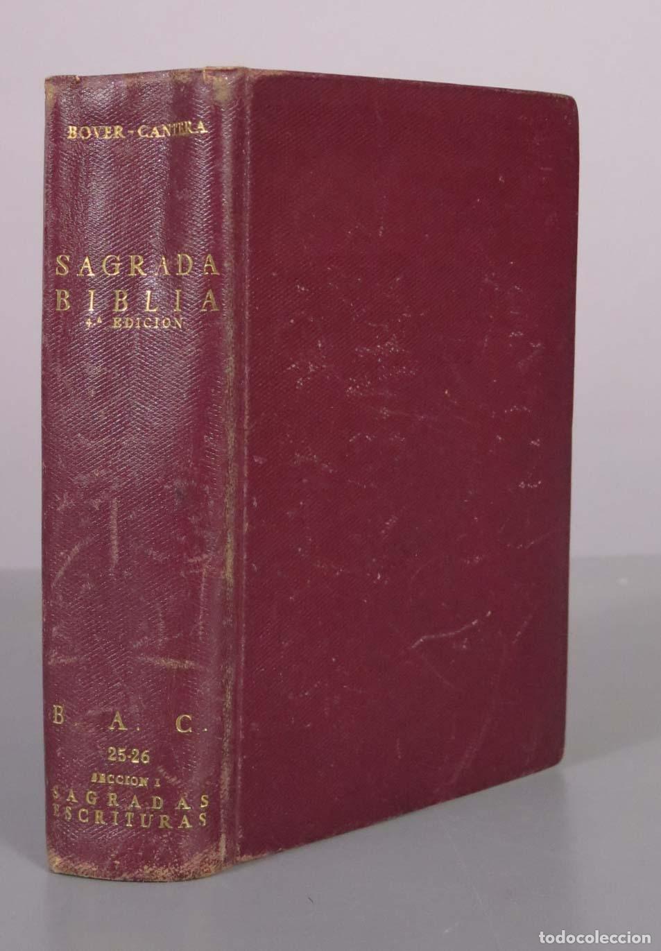 Libros de segunda mano: Sagrada Biblia - Jos&eacute; Mar&iacute;a Bover, Francisco Cantera Burgos - Biblioteca de Autores Cristianos 1957