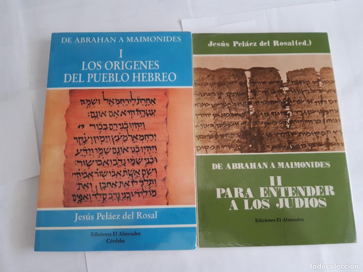 Libros de segunda mano: LOS ORIGENES DEL PUEBLO HEBRERO + PARA ENTENDER A LOS JUDIOS JESUS PELAEZ DEL ROSAL