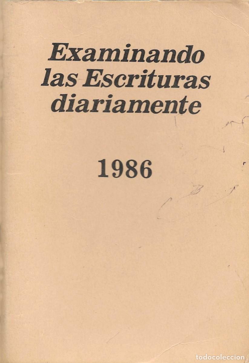 Libros de segunda mano: Religi&oacute;n. Examinando las Escrituras diariamente. 1986. Testigos de Jehov&aacute;