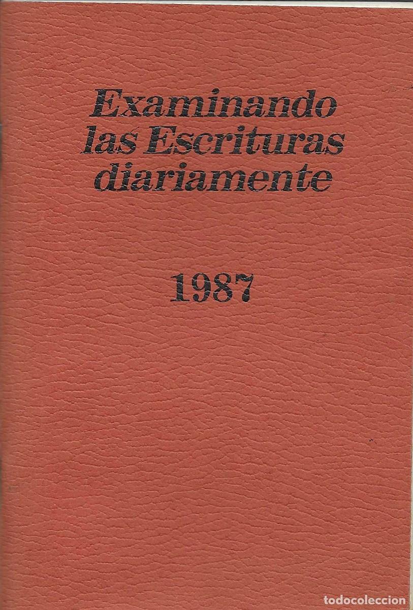 Libros de segunda mano: Religi&oacute;n. Examinando las Escrituras diariamente. 1987. Testigos de Jehov&aacute;