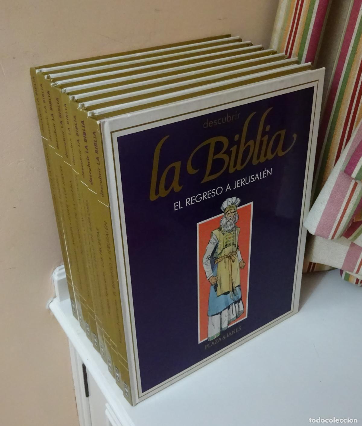 Libros de segunda mano: DESCUBRE LA BIBLIA. PLAZA & JAN&Eacute;S. 8 VOL&Uacute;MENES OBRA COMPLETA. CONTADA CON DIBUJOS
