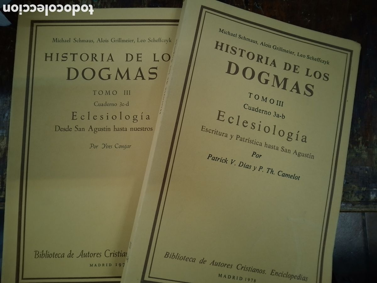 Libros de segunda mano: HISTORIA DE LOS DOGMAS. TOMO II. 2 VOL. VVAA. AUTORES CRISTIANOS. MADRID. 1978