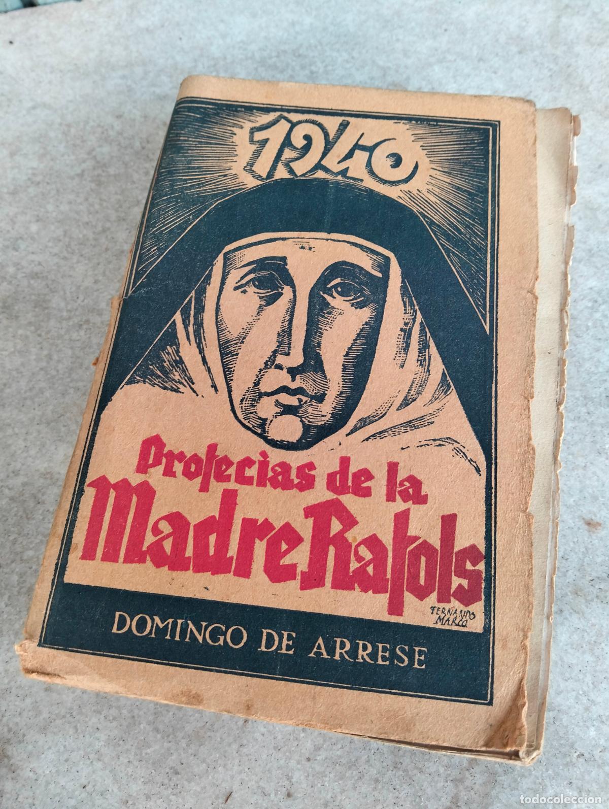 Second hand books: Profec&iacute;as de la madre rafols por Domingo de Arrese 1939