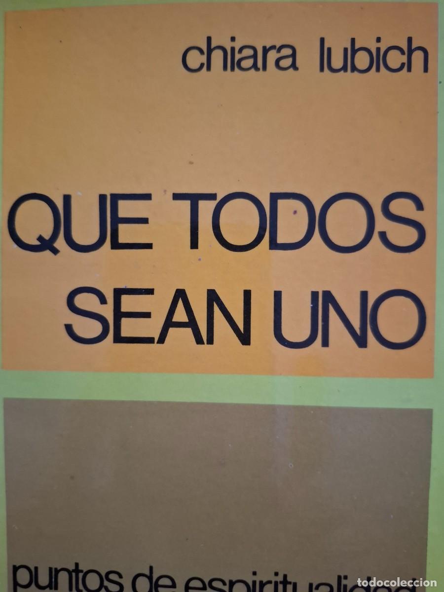 Libros de segunda mano: que todos sean uno Chiara Lubich