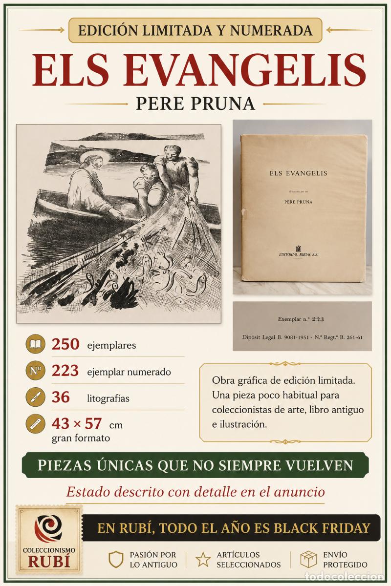 Libros de segunda mano: CARPETA DE LITOGRAF&Iacute;AS / PERE PRUNA / EDICI&Oacute;N LIMITADA NUMERADA (250 EJEMPLARES)