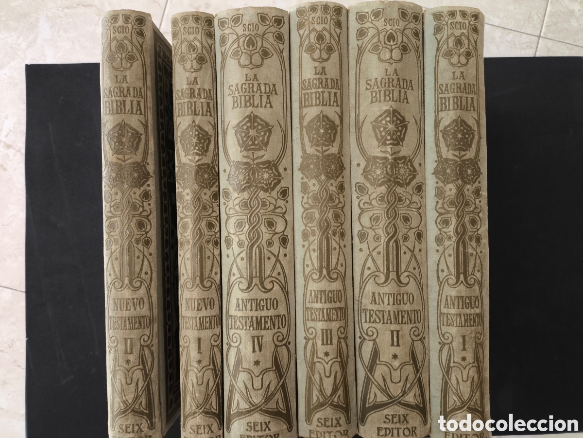 Libros de segunda mano: La biblia Seix antiguo y nuevo testamento 6 tomos