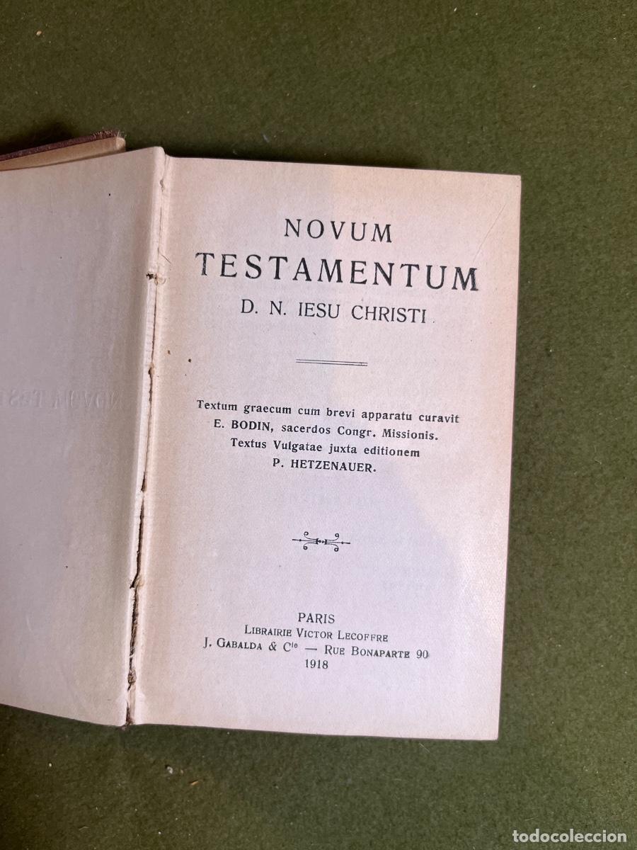 Livros em segunda m&atilde;o: Novum Testamentum Graece et Latine 1918 E. Bodin &ndash; P. Hetzenauer &ndash; Par&iacute;s &ndash; Nuevo Testamento Lat&iacute;n y