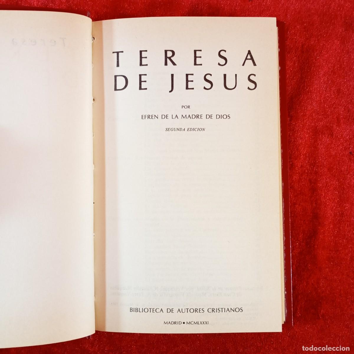 Libros de segunda mano: TERESA DE JESUS - EFREN DE LA MADRE DE DIOS - BIBLIOTECA DE AUTORES CRISTIANOS - 1961 / 194