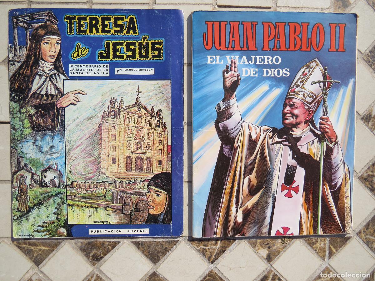 Libros de segunda mano: C&oacute;mic Santa Teresa de Jes&uacute;s de Manuel Morej&oacute;n Caja Rural de &Aacute;vila 1981 + Juan Pablo II