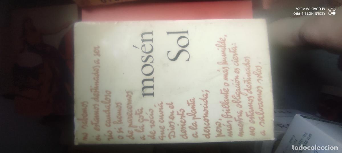Libros de segunda mano: Mos&eacute;n Sol - Juan de Andr&eacute;s Hernansanz - Ediciones S&iacute;gueme, 1980