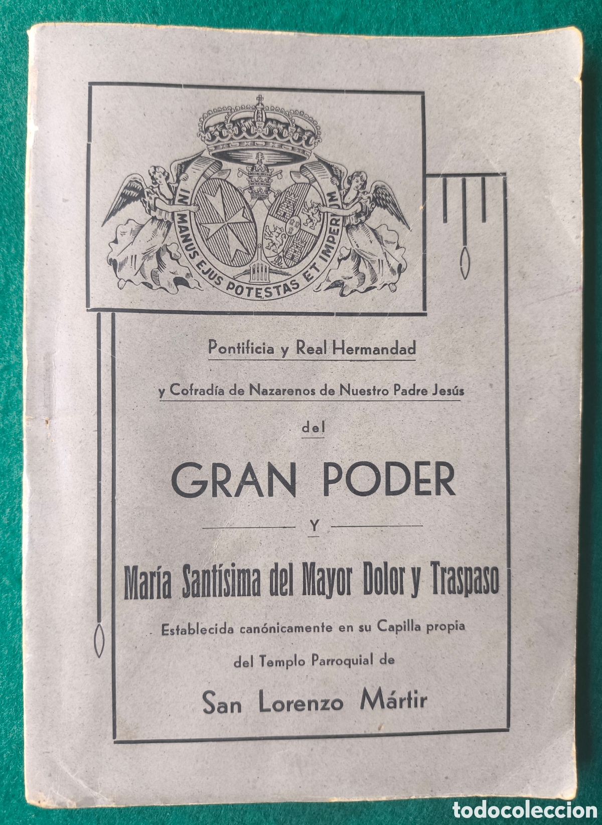 Libros de segunda mano: NOVENA JES&Uacute;S DEL GRAN PODER 1946