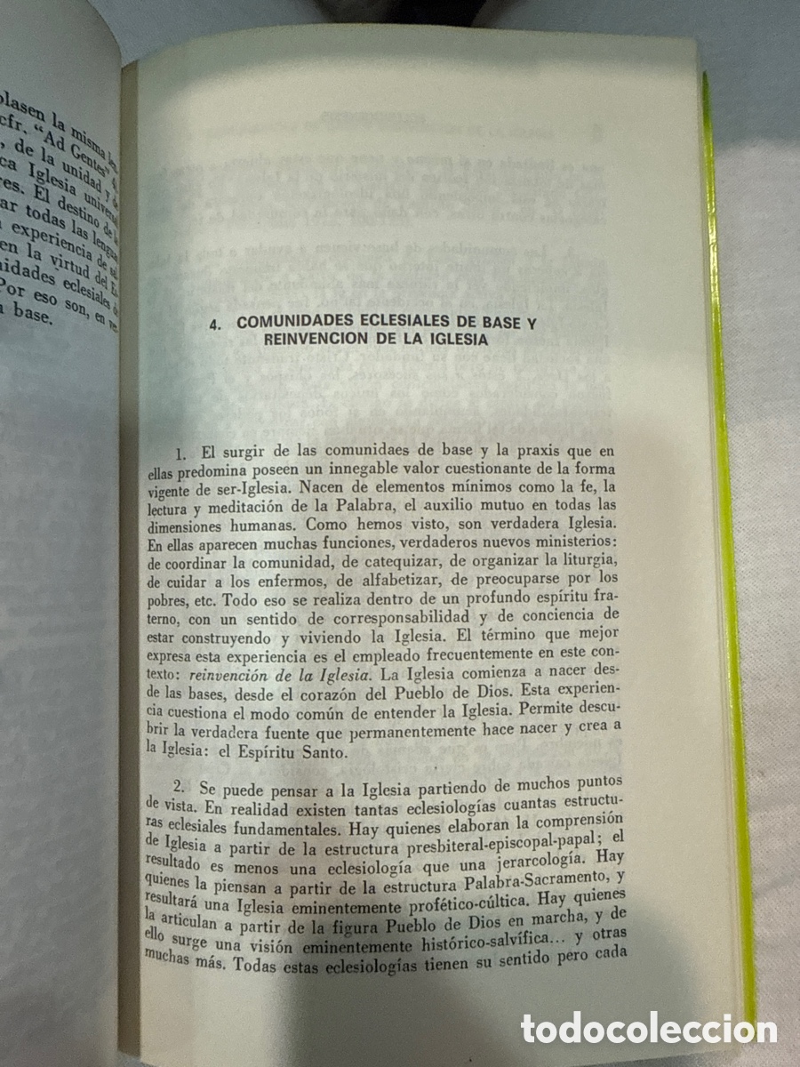 Libros de segunda mano: BOFF, Leonardo Eclesiog&eacute;nesis: Las comunidades de base reinventan la Iglesia - Foto 2