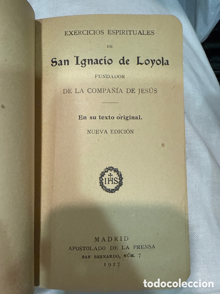 Libri di seconda mano: IGNACIO DE LOYOLA, Santo Exercicios espirituales de San Ignacio de Loyola