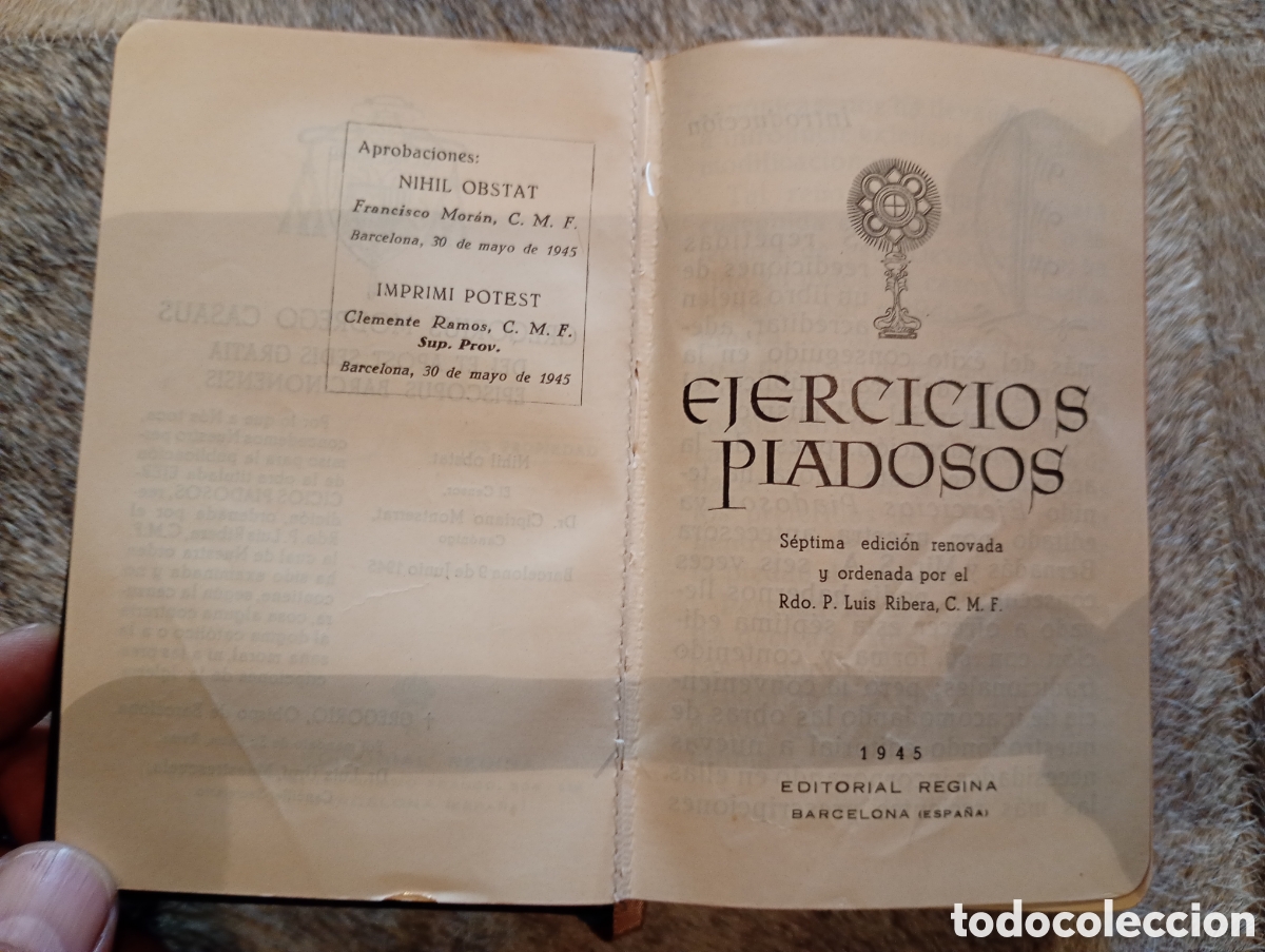 Libros de segunda mano: Libro ejercicios piadosos. S&eacute;ptima edici&oacute;n 1945 - Foto 2