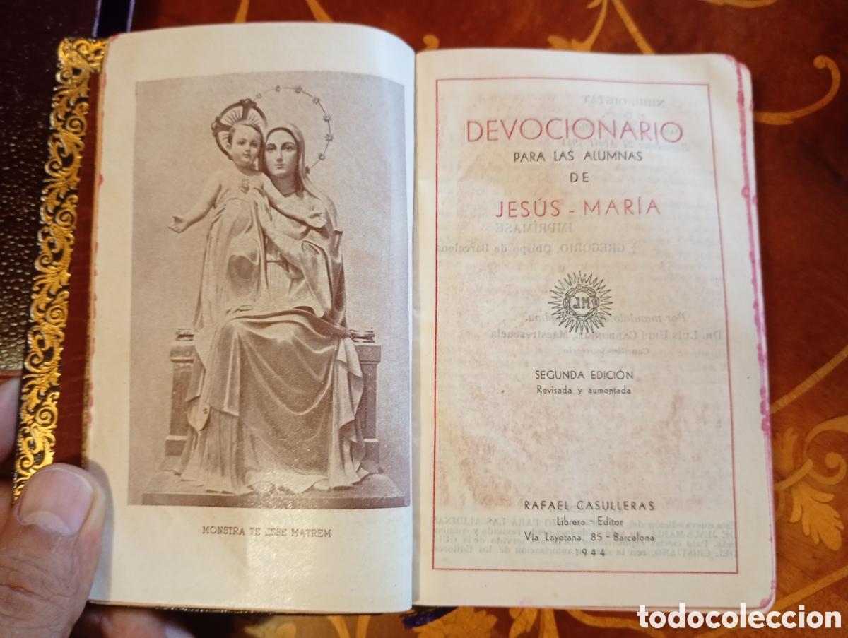 Libros de segunda mano: Devocionario para las alumnas de jesus 1944 antiguo