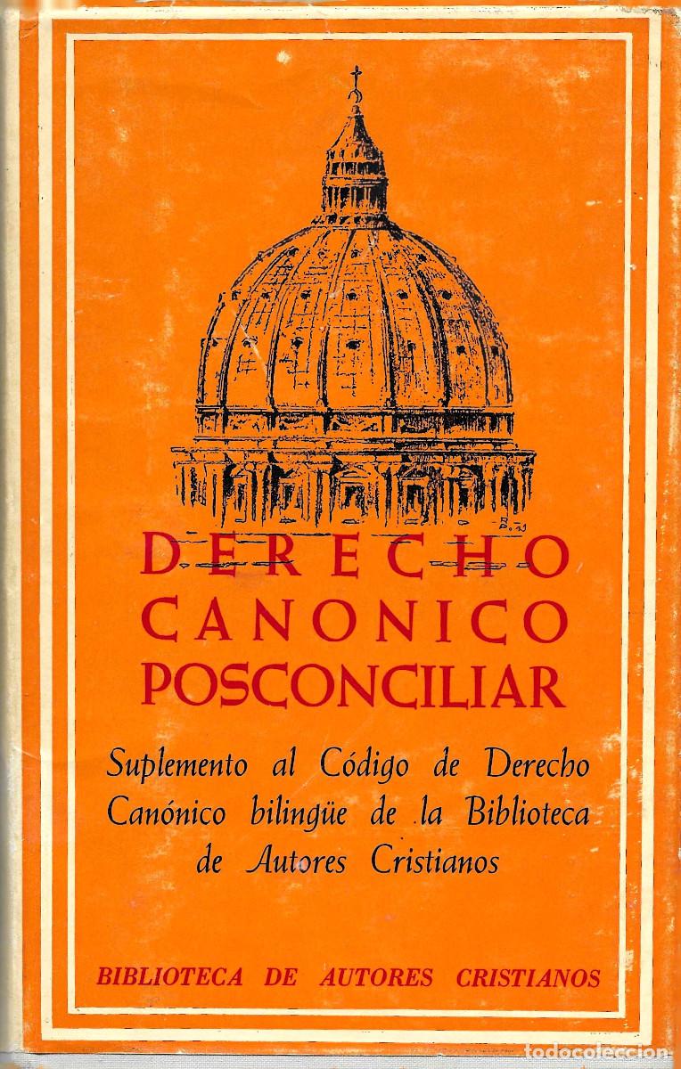Libros de segunda mano: Religi&oacute;n. Derecho Can&oacute;nico Posconciliar. Suplemento al C&oacute;digo de Derecho Can&oacute;nico biling&uuml;e de la Bib