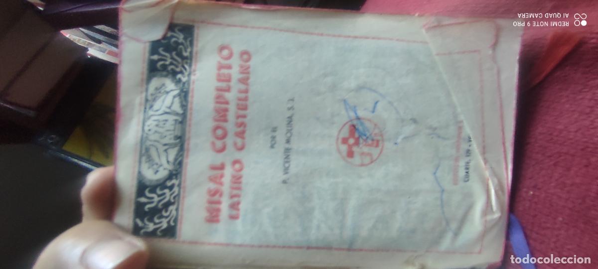 Libros de segunda mano: MISAL COMPLETO LATINO- CASTELLANO - P. VICENTE MOLINA-