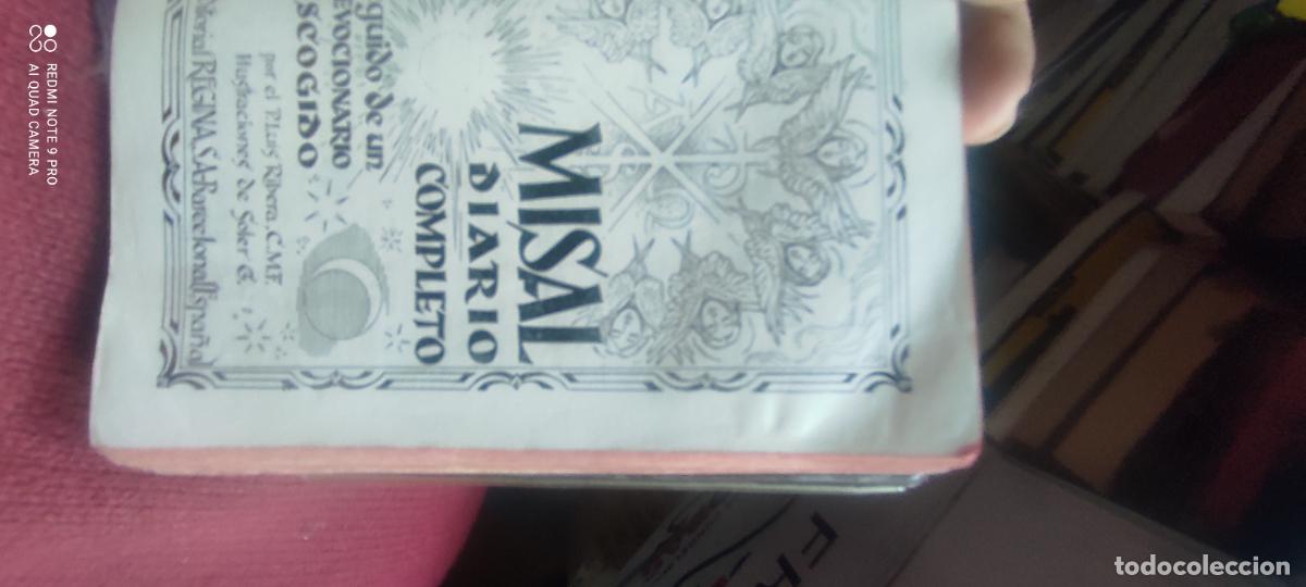Libros de segunda mano: MISAL DIARIO COMPLETO SEGUIDO DE UN DEVOCIONARIO ESCOGIDO -por el P Ribera