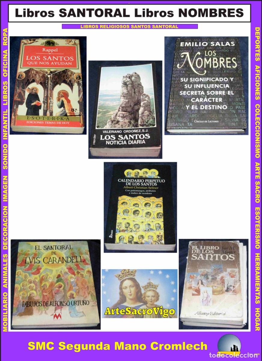 Libros de segunda mano: 7 Libros SANTORAL Libros NOMBRES de la Biblioteca de Arte Sacro M&ordf; Auxiliadora de Vigo