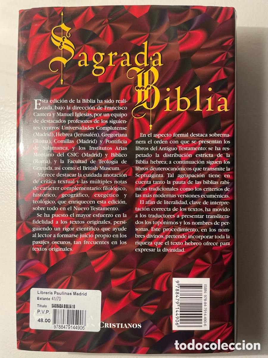 Libros de segunda mano: Biblia Cantera Iglesias - Foto 2